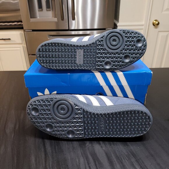 Adidas Samba Originals OG Preloved Ink Halo Blue Night Indigo Gum Sole Sneakers - Picture 8 of 12